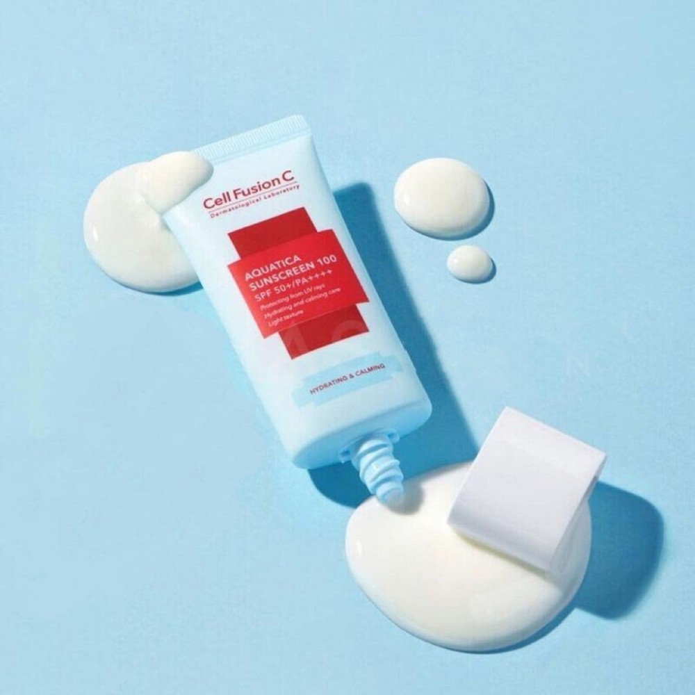 Kem Chống Nắng Cell Fusion C Cấp Ẩm Dịu Da Xanh